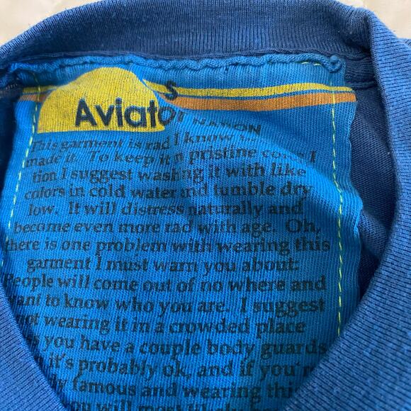 Aviator Nation Cropped Tee Shirt Classic Bolt Women's Size Small - Picture 4 of 8